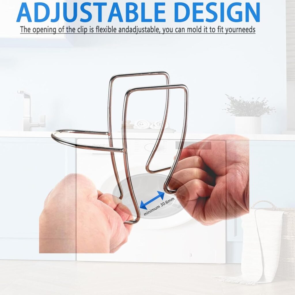 Washing Machine Drain Hose Holder, COMATIP Adjustable Drain Hose Holder Hook, Laundry Tub Hose Guide Clip, Universal Sink Hose Clamp Fits All Drain Hose, Universal Utility Sink Hose Clamp